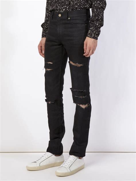 black ysl jeans|saint laurent jeans men's.